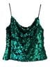 JS Boutique 100% Polyester Solid Green Tank Top Size S - photo 1