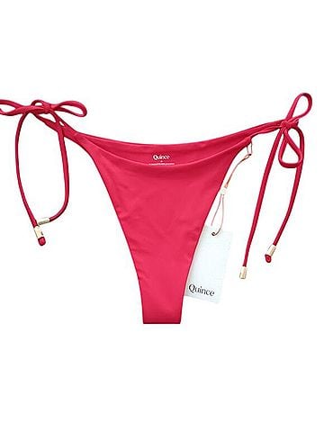 Quince Italian Adjustable Side-Tie Bikini Bottom Swimsuit Bottoms (view 1)