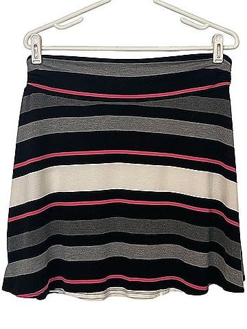 Merona Striped Circle Skirt Casual Skirt (view 1)