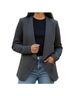 Reitmans 72% Viscose 23% Nylon 5% Elastane 100% Polyester Solid Gray Blazer Size 12 - photo 4