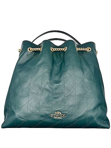 Coach Evelyn Leather Bucket Bag (view 1)