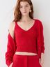 J.Crew Red Cashmere Pullover Sweater Size M - photo 3