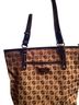 Nine & Co. Print Brown Leather Tote One size - photo 1