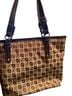 Nine & Co. Print Brown Leather Tote One size - photo 2