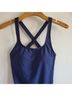 Quince Solid Blue One Piece Swimsuit Size XS - photo 4