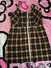No Boundaries Plaid Black Yellow Active Dress Size XL - photo 4