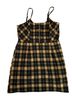 No Boundaries Plaid Black Yellow Active Dress Size XL - photo 1