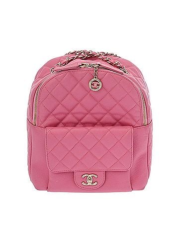 Chanel CHANEL Matelassé Backpack, Pink, Women's, Caviar Leather, Backpack/Daypack, AB Rank, Used, Ginzo (view 1)