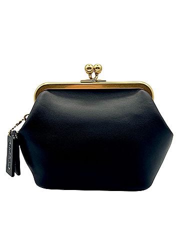 Coach Kisslock 14 Frame Bag Leather Clutch (view 1)