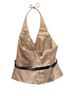 Xscape 100% Polyester 100% Acetate Tan Sleeveless Blouse Size 14 - photo 2