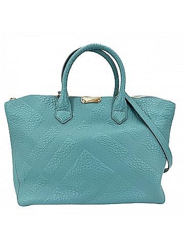 Burberry Burberry Women's Tote Bag, Shoulder Crossbody Leather, Turquoise Blue, Gold Hardware (view 1)