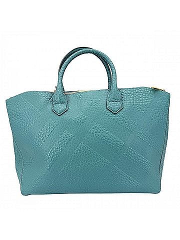 Burberry Burberry Women's Tote Bag, Shoulder Crossbody Leather, Turquoise Blue, Gold Hardware (view 2)