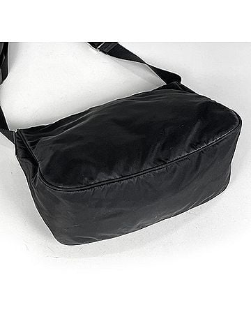 Prada Prada PRADA Logo Plate Shoulder Bag Nylon Nero (Black) Women's (view 2)