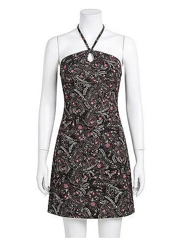 Ann Taylor LOFT Paisley Keyhole Halter Dress Casual Dress (view 1)