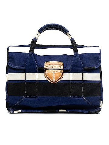 Prada Canvas Canapa Pattina Satchel (view 1)