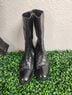 Dries Van Noten 100% Leather Floral Black Boots Size 6 1/2 - photo 5