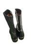 Dries Van Noten 100% Leather Floral Black Boots Size 6 1/2 - photo 2