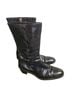 Dries Van Noten 100% Leather Floral Black Boots Size 6 1/2 - photo 1