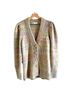 LoveShackFancy Print Multi Color Blue Yellow Cardigan Size XS - photo 2