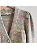 LoveShackFancy Print Multi Color Blue Yellow Cardigan Size XS - photo 7