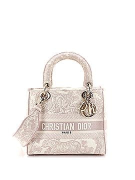 Christian Dior Toile de Jouy Lady D-Lite Bag Embroidered Canvas (view 1)