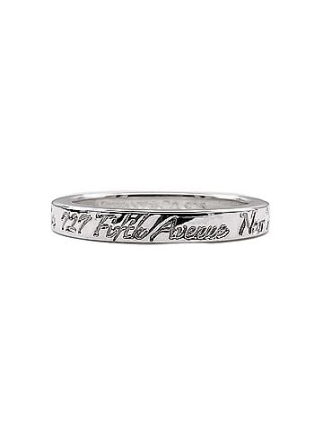 Tiffany & Co. TIFFANY&amp;Co. Tiffany Notes Narrow Ring, SV925 7782, Silver, Men's &amp; Women's (view 1)
