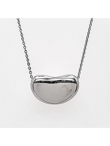 Tiffany & Co. TIFFANY&amp;Co. Tiffany Bean Necklace Pendant, Organic Design, SV925, Men's &amp; Women's (view 2)