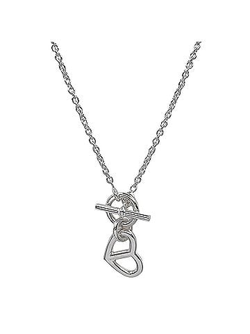 Hermès HERMES Amulette Heart Charm Necklace Pendant Chaine d'Ancre SV925 Men's Women's (view 1)