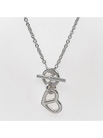 Hermès HERMES Amulette Heart Charm Necklace Pendant Chaine d'Ancre SV925 Men's Women's (view 2)