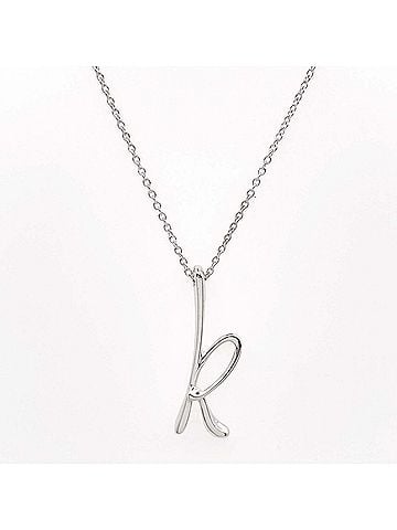 Tiffany & Co. TIFFANY&amp;Co. Tiffany Letter K Initial Necklace Pendant Elsa Peretti SV925 Women's (view 2)