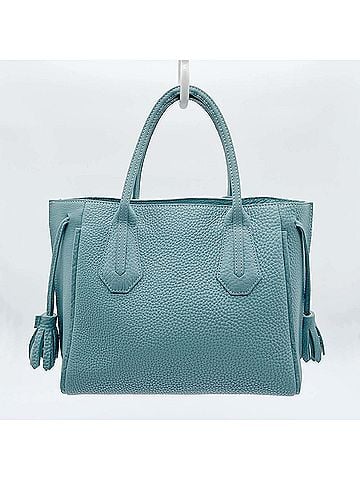 Longchamp Longchamp Penelope Tassel Handbag Tote Leather Blue Women's (view 2)