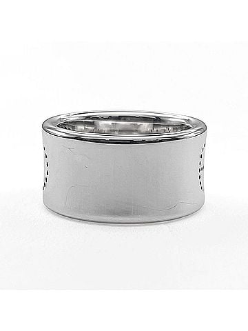 Hermès HERMES Ruban H-mark Ring, Eclipse design, flat band, SV925, 7784, silver, men's and women's. (view 2)