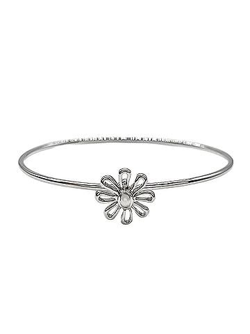 Tiffany & Co. TIFFANY&amp;Co. Tiffany Daisy Flower Bracelet Bangle, SV925, Women's (view 1)
