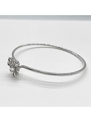 Tiffany & Co. TIFFANY&amp;Co. Tiffany Daisy Flower Bracelet Bangle, SV925, Women's (view 2)