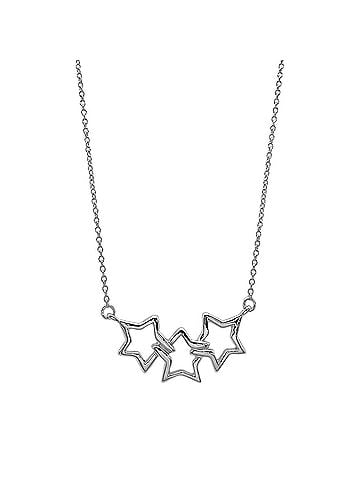 Tiffany & Co. TIFFANY&amp;Co. Tiffany Triple Star Necklace Pendant, Design, SV925, Women's (view 1)
