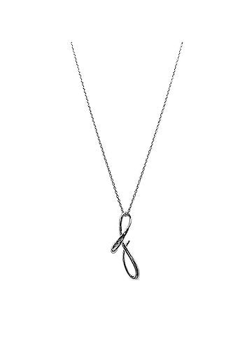 Tiffany & Co. TIFFANY&amp;Co. Tiffany Letter F Initial Necklace Pendant by Elsa Peretti, SV925, Men's &amp; Women's (view 1)