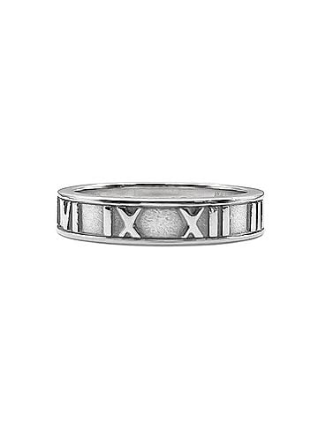 Tiffany & Co. TIFFANY&amp;Co. Tiffany Atlas Narrow Ring, SV925 7779 Silver, Women's (view 1)