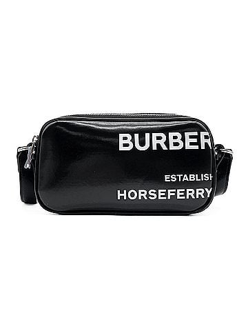 Burberry BURBERRY Horseferry Camera Shoulder Bag 8022339 Coated Canvas Black Men's Women's (view 2)