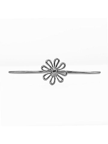 Tiffany & Co. TIFFANY&amp;Co. Tiffany Daisy Flower Bracelet Bangle, Design, SV925, Women's (view 1)