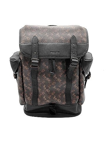 Coach COACH Hitch Backpack, Rucksack/Daypack, Horse Carriage Pattern, 4072, Leather, Brown, Men's/Women's (view 1)