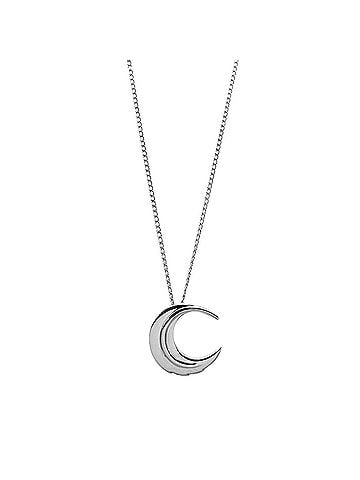 Tiffany & Co. TIFFANY&amp;Co. Tiffany Feather Moon Angela Cummings Necklace Pendant SV925 Men's Women's (view 1)