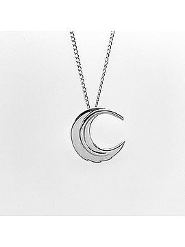 Tiffany & Co. TIFFANY&amp;Co. Tiffany Feather Moon Angela Cummings Necklace Pendant SV925 Men's Women's (view 2)