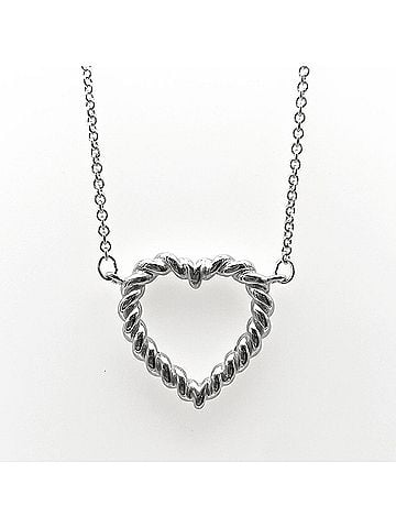 Tiffany & Co. TIFFANY&amp;Co. Tiffany Twist Heart Necklace Pendant, SV925, Women's (view 2)