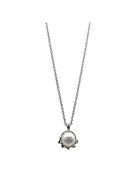 Tiffany & Co. TIFFANY&amp;Co. Tiffany Olive Leaf Paloma Picasso Necklace Pendant SV925 Pearl Women's (view 1)