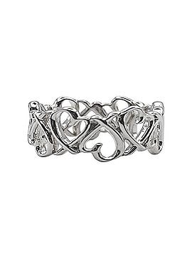 Tiffany & Co. TIFFANY&amp;Co. Tiffany Loving Heart Band Ring - Paloma Picasso Design SV925 7782 Silver Men's &amp; Women's (view 1)