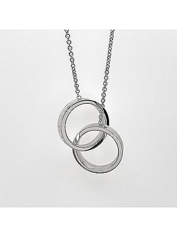 Tiffany & Co. TIFFANY&amp;Co. Tiffany 1837 Interlocking Circle Pendant Necklace SV925 Women's (view 2)