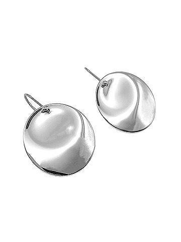 Tiffany & Co. TIFFANY&amp;Co. Tiffany Round Plate Earrings, Elsa Peretti, SV925, Men's &amp; Women's (view 1)