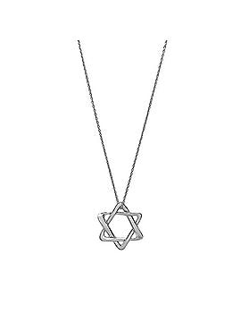 Tiffany & Co. TIFFANY&amp;Co. Tiffany Star of David Necklace Pendant, Star, SV925, Men's &amp; Women's (view 1)