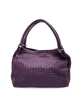 Bottega Veneta BOTTEGA VENETA Parachute Handbag, Intrecciato Lambskin Leather, Purple, Men's &amp; Women's. (view 1)