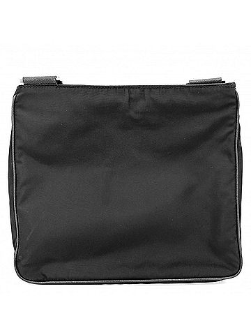 Prada Prada Shoulder Bag for Men and Women, Crossbody Bag, Triangle Logo, Re-Nylon, Saffiano Leather, Black, Silver Hardware, PRADA 2VH118 (view 2)